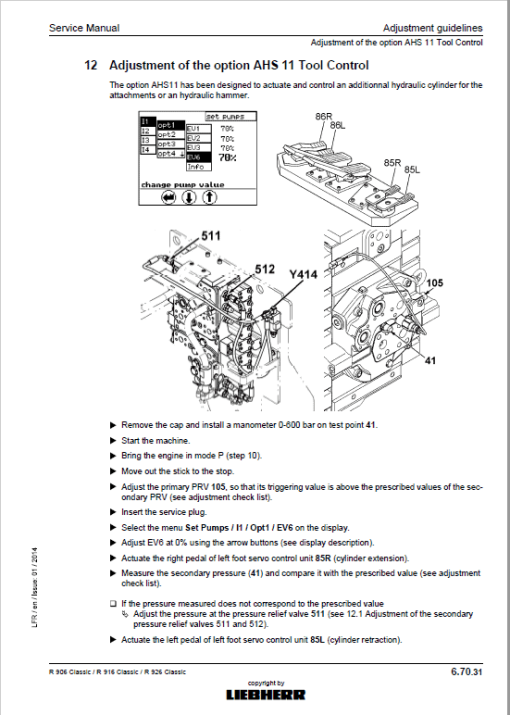 Liebherr R906, R916, R926 Classic & Advance Excavator Service Manual - Image 4