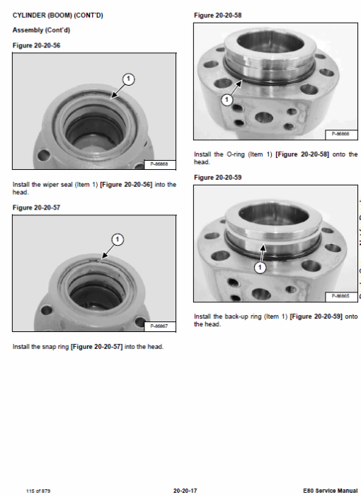 Bobcat E80 Compact Excavator Repair Service Manual - Image 3