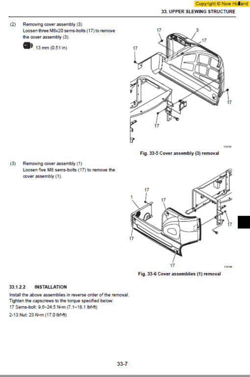 New Holland E18SR Mini Excavator Repair Service Manual - Image 3