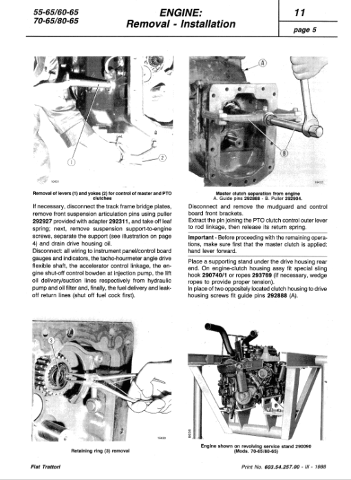 Fiat 55-75, 60-75, 70-75, 80-75 Tractor Service Manual - Image 3