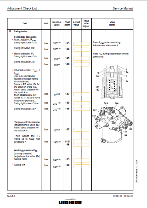 Liebherr R914C, R924C Litronic Excavator Service Manual - Image 3