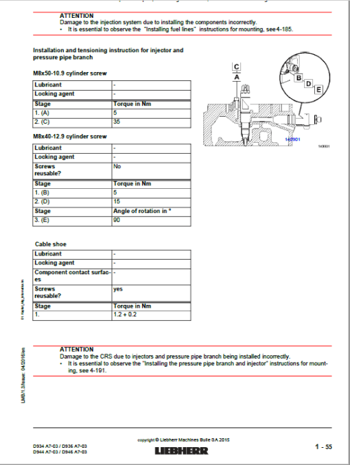 Liebherr D934 A7-03, D936 A7-03, D944 A7-03, D946 A7-03 Engine Service Manual - Image 3