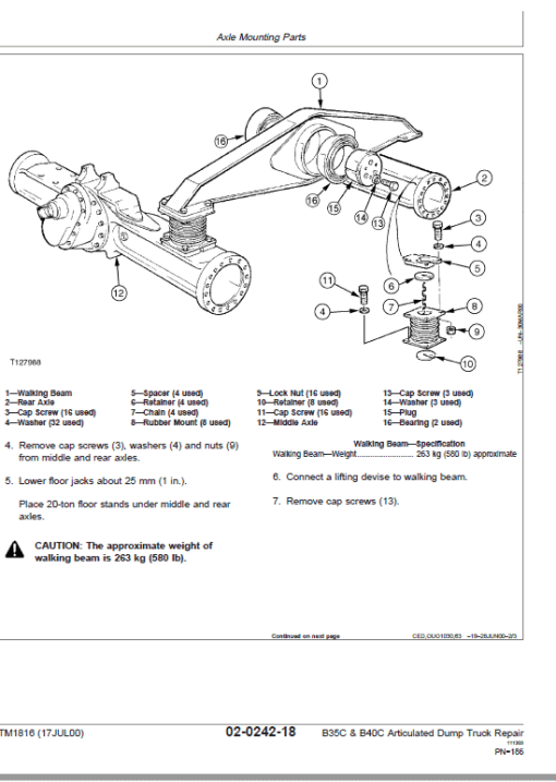 John Deere B35C, B40C Articulated Dump Truck Repair Technical Manual - Image 3