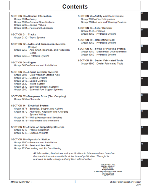 John Deere 653G Feller Buncher Service Repair Manual (SN after 880060 - ) - Image 3