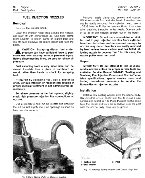 John Deere 450C Crawler Repair Technical Manual (TM1102) - Image 5