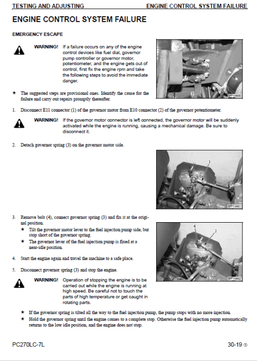 Komatsu PC270LC-7L Excavator Service Manual - Image 3