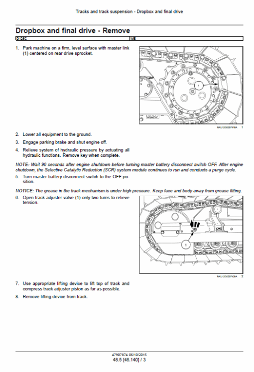 New Holland D125C Stage 3B Crawler Dozer Service Manual - Image 3