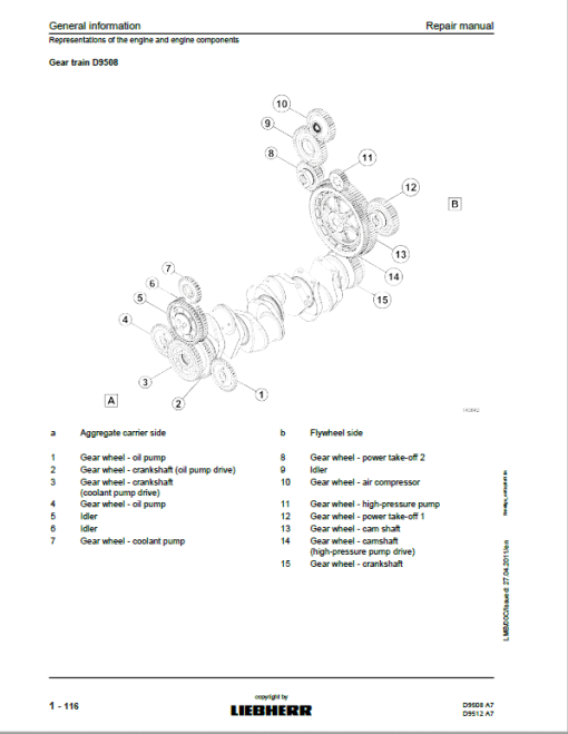 Liebherr D9508 A7, D9512 A7 Engine Service Manual - Image 3