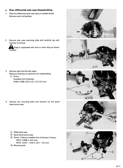 Kubota R310, R310B, R410, R410B Wheel Loader Workshop Manual - Image 3