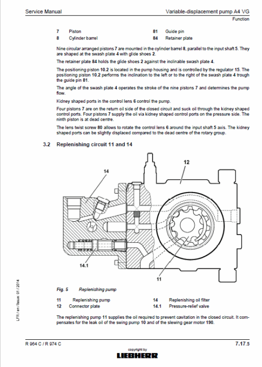 Liebherr R964C, R974C Litronic Hydraulic Excavator Service Manual - Image 3