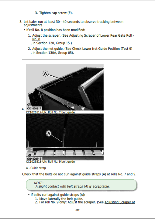 John Deere 842, 852, 854, 862, 864 Forage Round Baler Service Repair Manual (TM300119) - Image 3