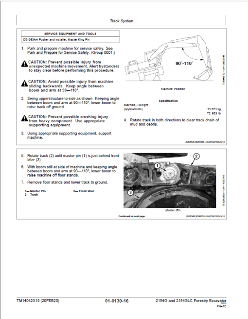 John Deere 2154G, 2154GLC Swing Excavator Repair Technical Manual (S.N after F212001 - ) - Image 3