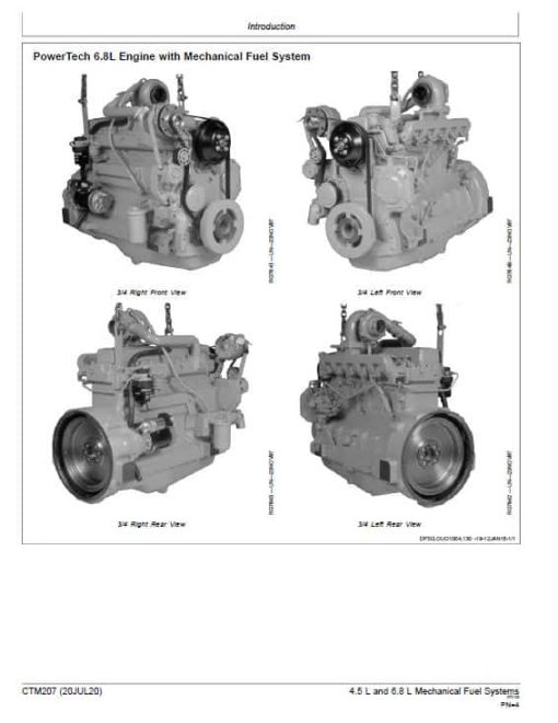 John Deere PowerTech 4.5L, 6.8L Diesel Engines Component Technical Manual (CTM207) - Image 2