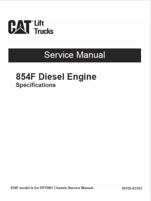 CAT DP70N1 Forklift Lift Truck Service Manual - Image 3