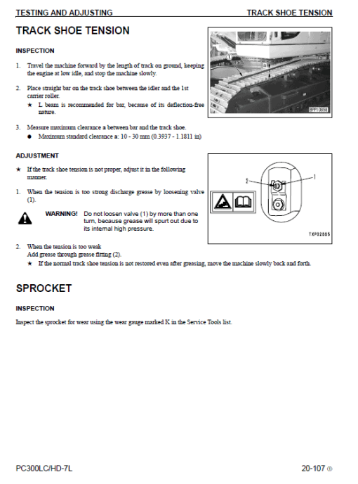 Komatsu PC300LC-7L, PC300HD-7L Excavator Service Manual - Image 3