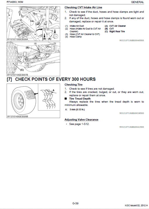 Kubota RTV400CI Utility Vehicle Workshop Service Manual - Image 3