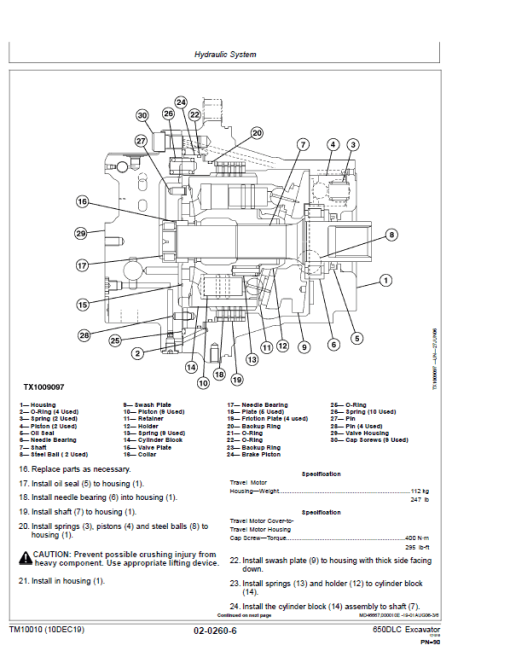 John Deere 650DLC Excavator Repair Technical Manual - Image 3