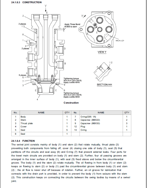 Kobelco SK135SR-2, SK135SRLC-2 Hydraulic Excavator Repair Service Manual - Image 3