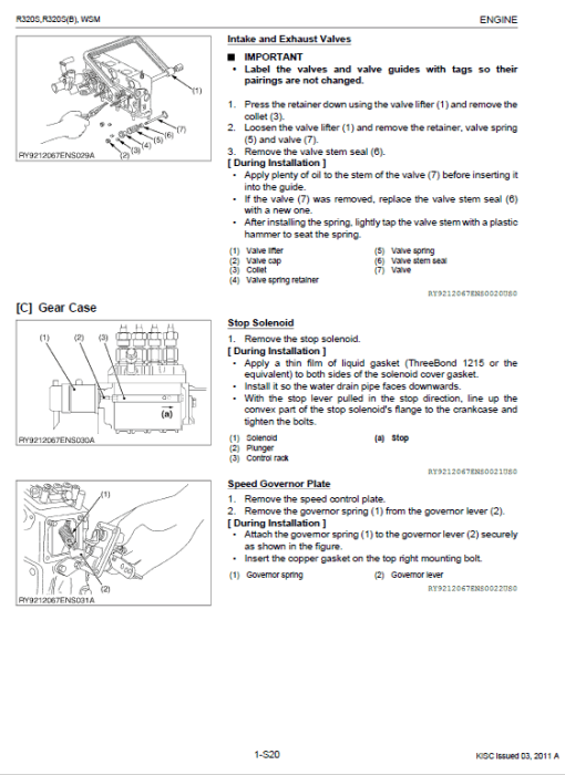 Kubota R320S, R320SB Wheel Loader Workshop Manual - Image 3