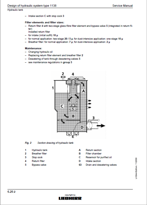 Liebherr R984C Litronic (High Rise & EW) Excavator Service Manual - Image 3