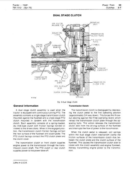 John Deere 1520 Utility Tractor Repair Technical Manual - Image 3