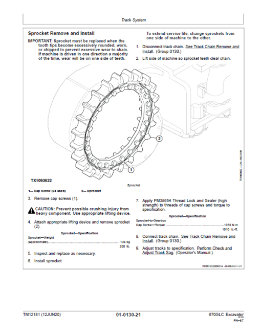 John Deere 670GLC Excavator Repair Technical Manual (S.N after E670001 -) - Image 3