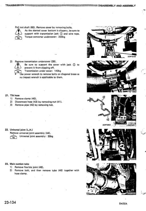 Komatsu D455A-1 Dozer Service Manual - Image 3