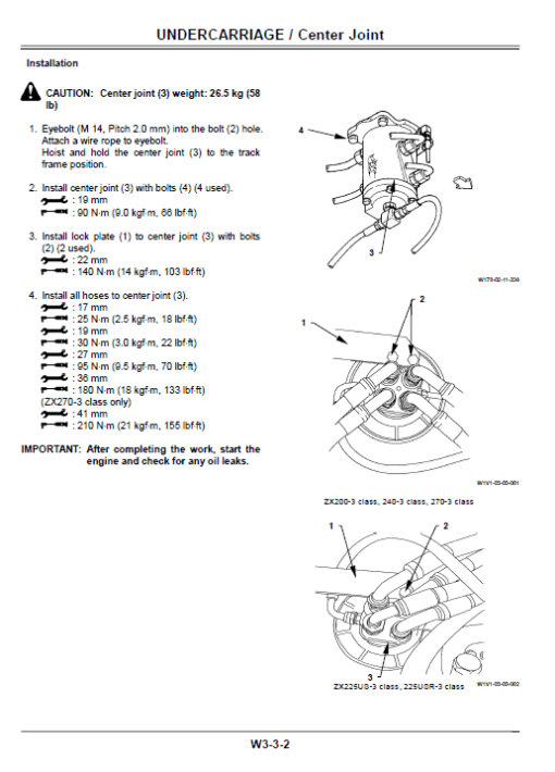 Hitachi ZAXIS ZX200-3, ZX240-3 and ZX270-3 Excavator Repair Manual - Image 6