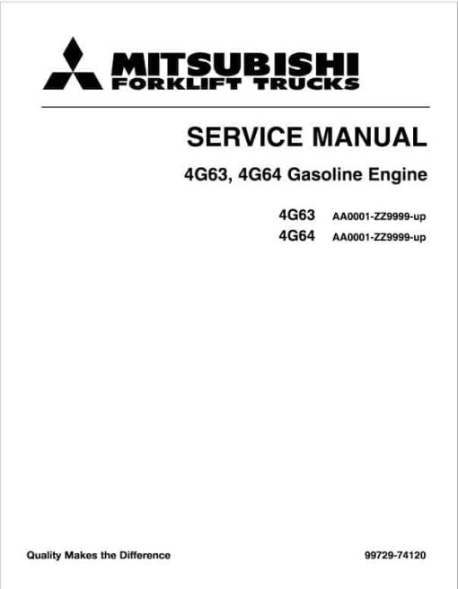 Mitsubishi FGC15K, FGC18K, FGC20K, FGC20K HO Forklift Service Manual - Image 2