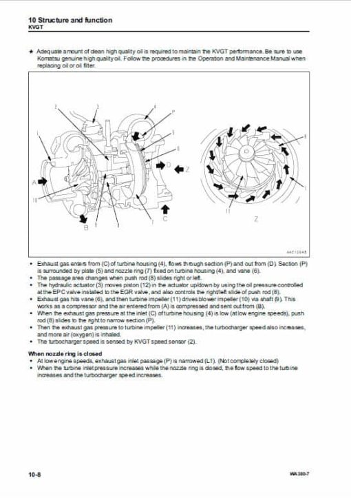 Komatsu WA380-7 Wheel Loader Service Manual - Image 3