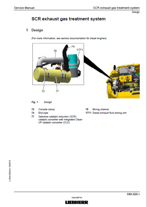 Liebherr A914, A916, A918, A920, A924 Standard Tier 4F Excavator Manual - Image 3