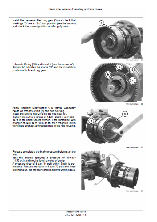 Case WX168, WX188 Wheeled Excavator Service Manual - Image 3