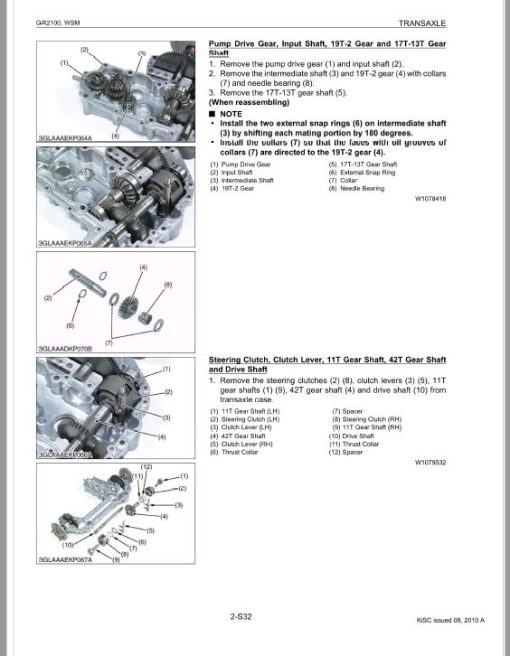 Kubota GR2100 Lawn Mower Workshop Service Repair Manual - Image 3