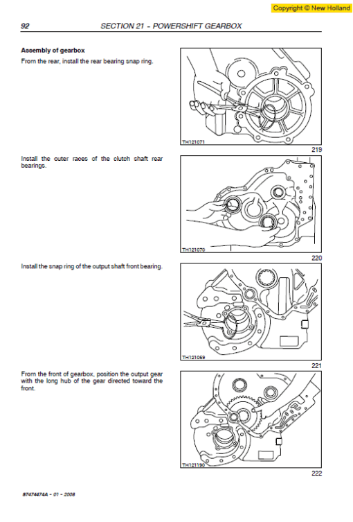 New Holland LM732 Telehandlers Service Manual - Image 4