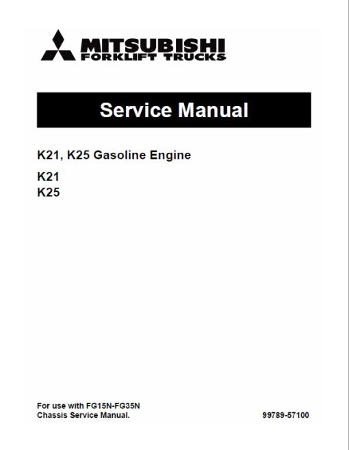 Mitsubishi FGC25N, FGC25N HO, FGC28N, FGC30N, FGC33N Forklift Service Manual - Image 3