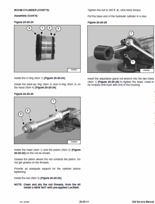 Bobcat 324 Compact Excavator Service Manual - Image 5