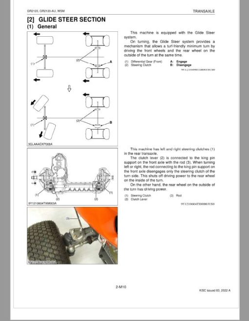 Kubota GR2120, GR2120-AU Lawn Mower Workshop Service Repair Manual - Image 3