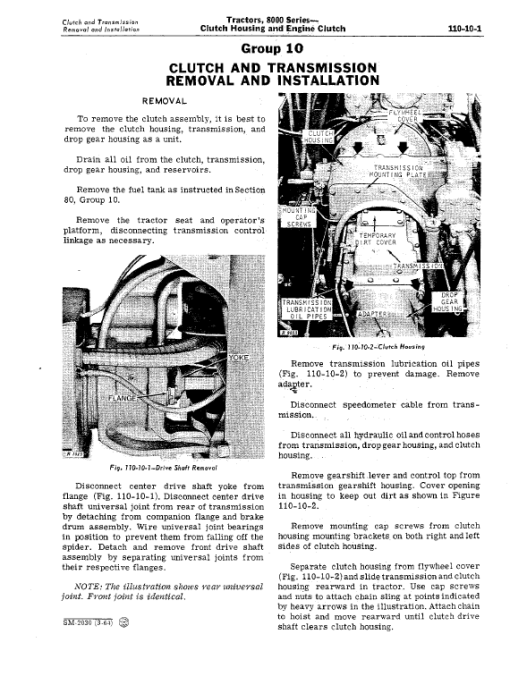 John Deere 8010, 8020 Tractors Repair Technical Manual SM2030 - Image 3