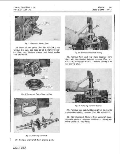 John Deere 70 SkidSteer Loader Repair Technical Manual (TM1072) - Image 3