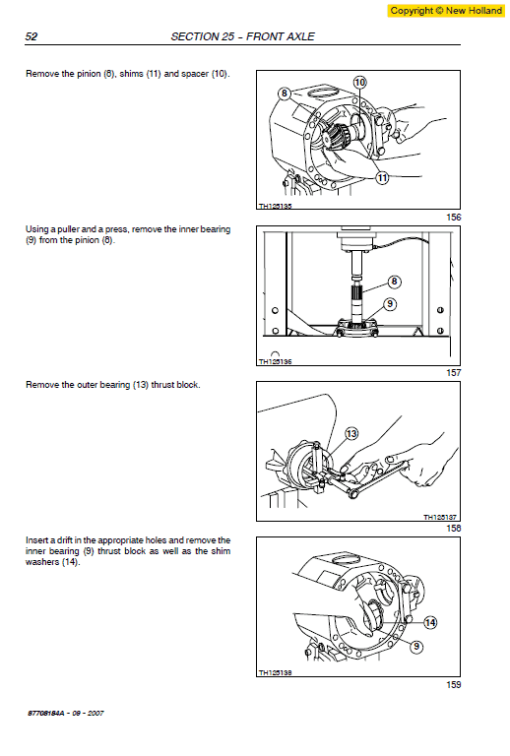 New Holland LM1440, LM740 Telehandlers Service Manual - Image 4