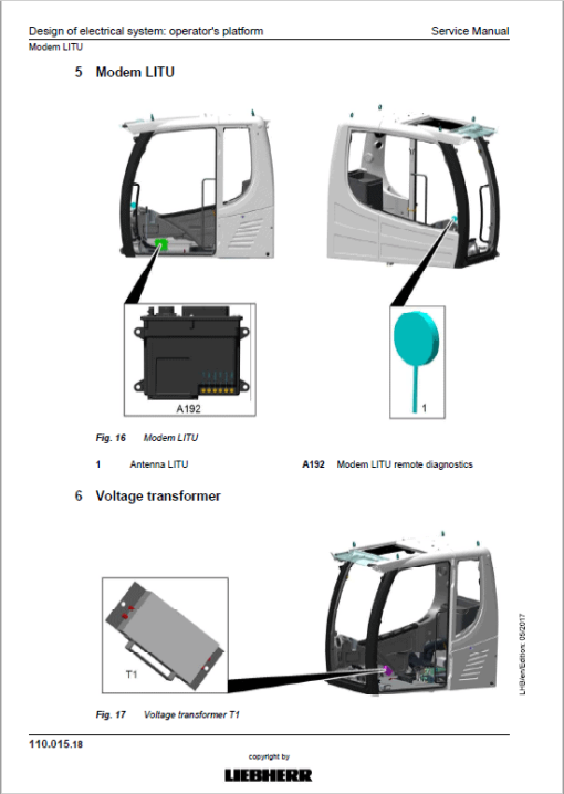 Liebherr LH40C, LH40M, LH50M, LH50MT Tier 4F Excavator Service Manual - Image 3