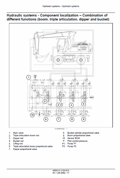 New Holland WE210B Wheeled Excavator Service Manual - Image 3