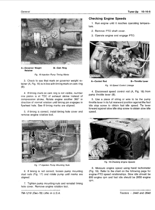 John Deere 2440, 2640 Tractors Repair Technical Manual (SN. after 341000 -) - Image 3