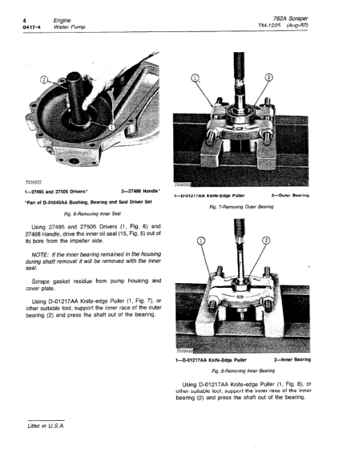 John Deere 762A Scraper Repair Technical Manual (TM1225) - Image 3