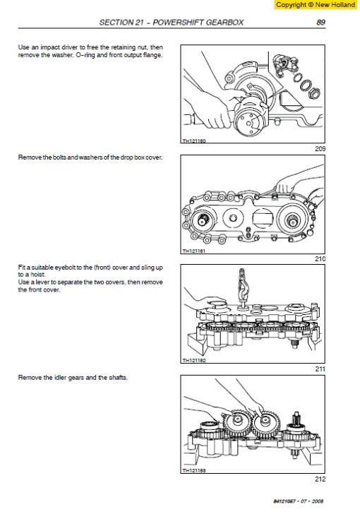 New Holland LM1060 Telehandlers Service Manual - Image 3