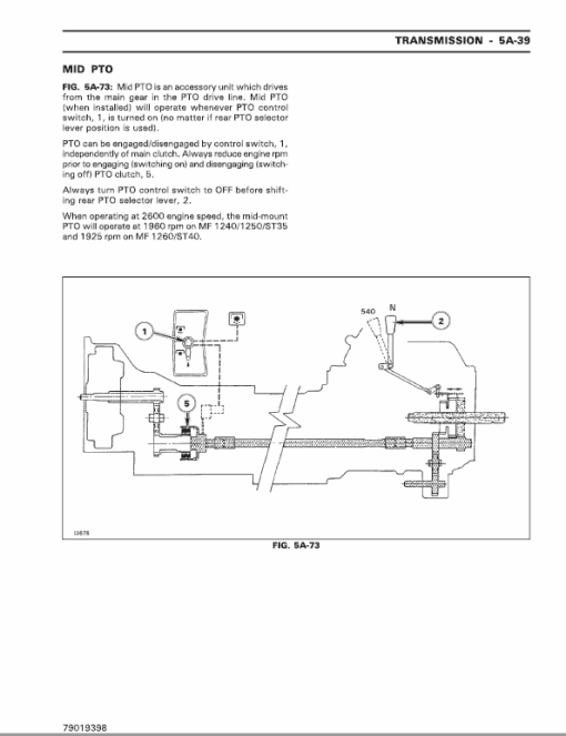 Massey Ferguson 1240, 1250, 1260 Tractor Service Manual - Image 3