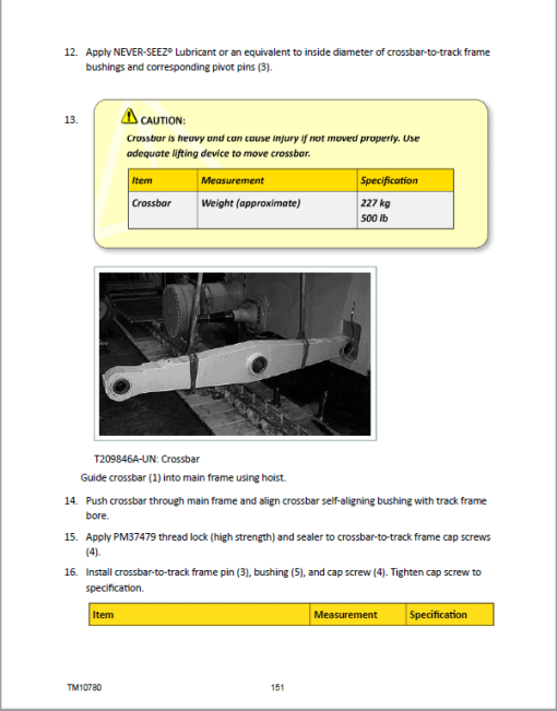 John Deere 850JR Crawler Dozer Repair Technical Manual - Image 3