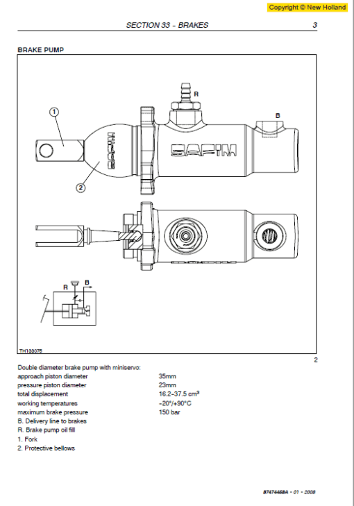 New Holland LM1133 Telehandlers Service Manual - Image 3