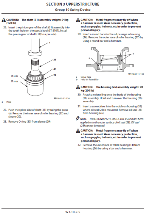 Hitachi ZX250LC-5B and ZX250LCN-5B ZAXIS Excavator Repair Manual - Image 5