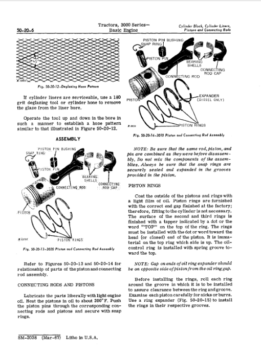 John Deere 3010, 3020 Tractors Technical Manual (SM2038 & SM2041) - Image 3